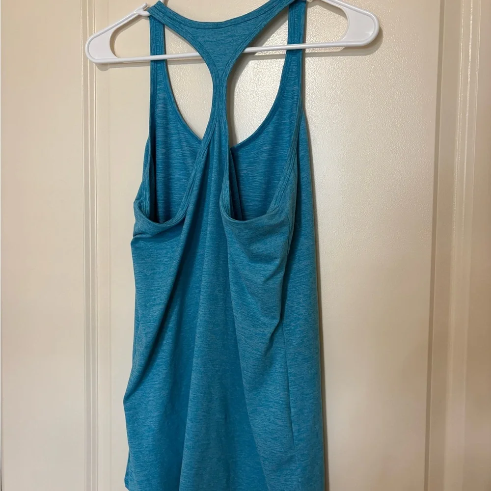 Blue Racerback Tank Top - Picture 2 of 4